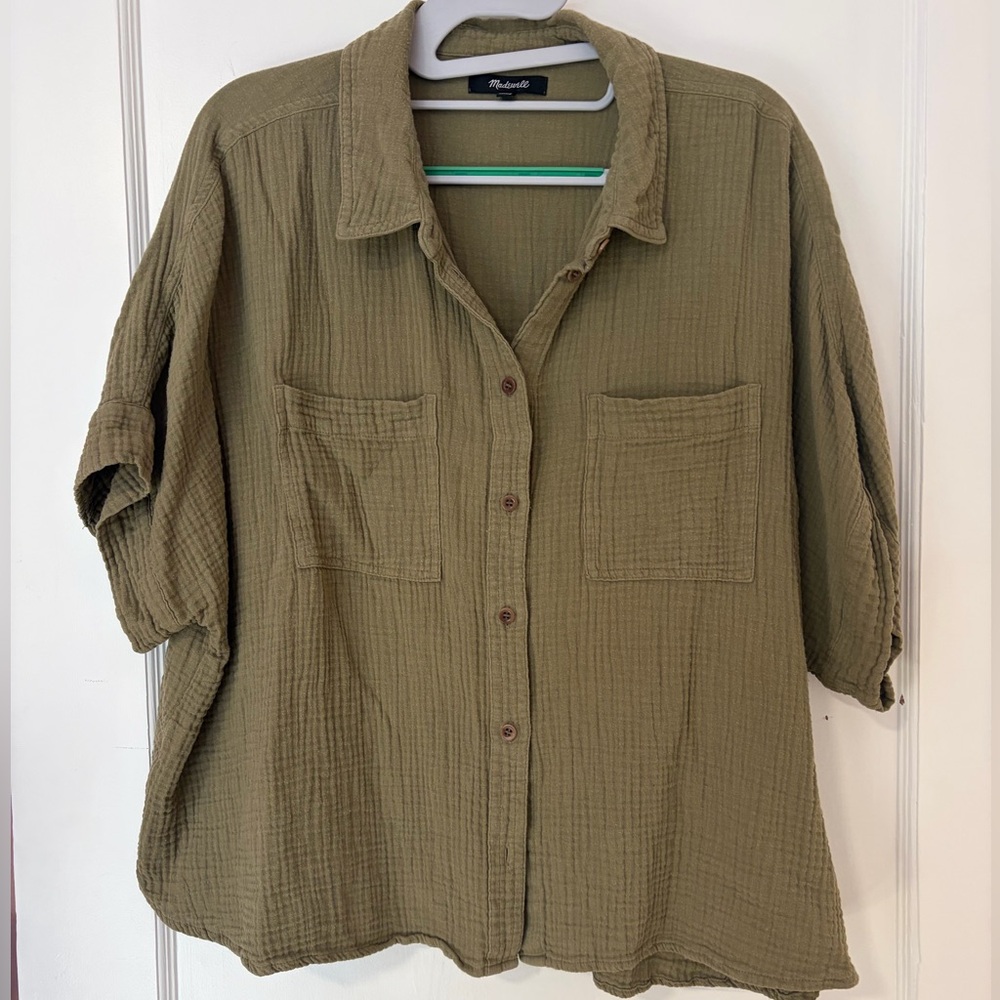 Madewell Lightspun Beachside Dolman Shirt